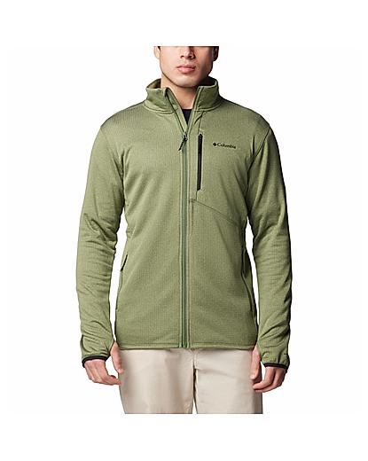 Columbia Mens Green Omni-Wick Park View Full Zip Fleece Jacket