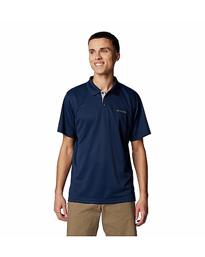 Columbia Mens Navy Omni-Wick Utilizer Polo Tshirt