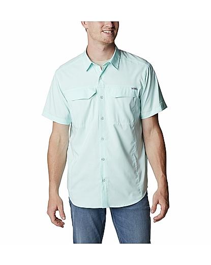 Columbia Men Green Silver Ridge Lite Short Sleeve Shirt