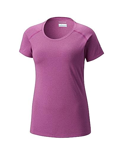 Columbia Women Purple Tuk Mountain Womens Short Sleeve Shirt