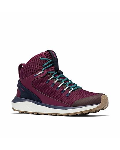 Columbia Women Red TRAILSTORM MID Water Resistant Shoes