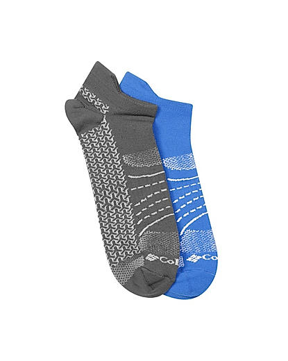 Columbia Men Multi Mapped Brr No-Show Lightweight Socks (Pack of 2) (Not Returnable)