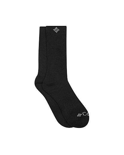 Columbia Men Black Wool Crew Socks (Pack of 2)