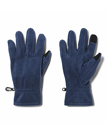 Columbia Men Blue Steens Mountain Fleece Gloves 