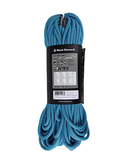 Black Diamond Unisex Blue 9.2 Rope - 60M - Dry Babsi Ed