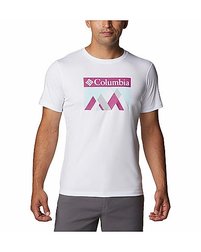 Columbia Men White Zero Rules Short Sleeve Graphic T-Shirt 
