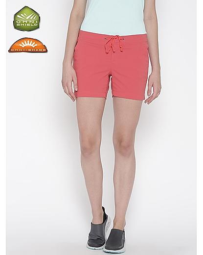 Columbia Women Red Anytime Outdoor Shorts (Sun Protection)