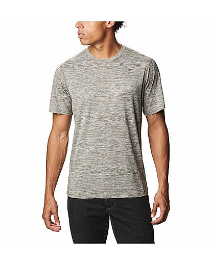 Columbia Men Grey Deschutes Runner Short Sleeve Shirt 