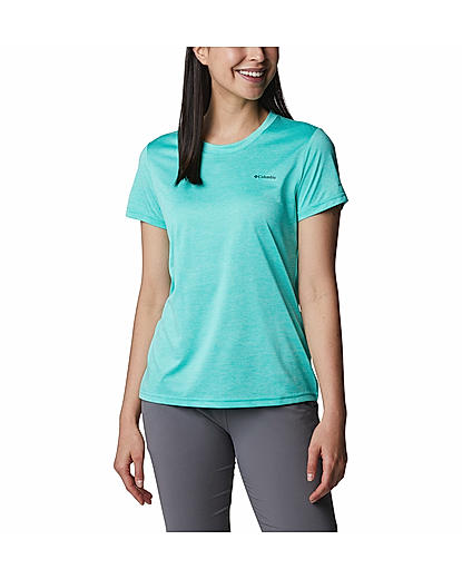 Columbia Women Green Hike Short Sleeve Crew T-Shirt