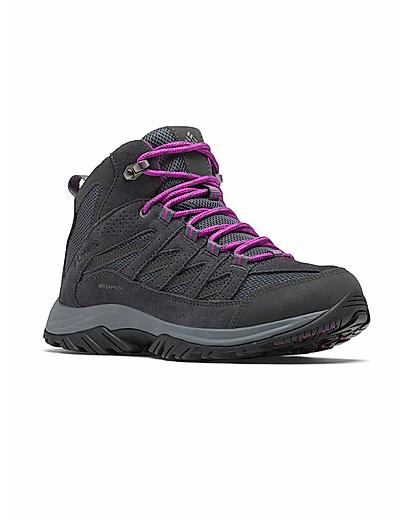 Columbia Women Grey Crestwood Mid Hiking & Trekking Shoes (Waterproof)