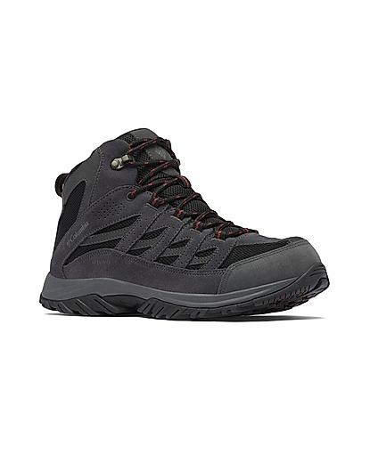 Columbia Men Black Crestwood Mid Hiking & Trekking Shoes (Water Repellent)