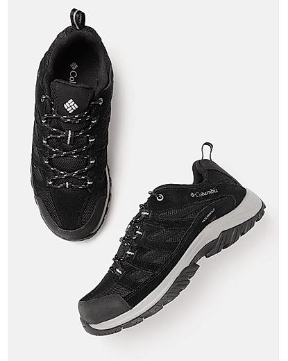 Columbia Men Black Crestwood Shoes (Waterproof)