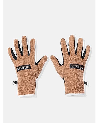 Columbia Women Brown Helvetia Sherpa Gloves 
