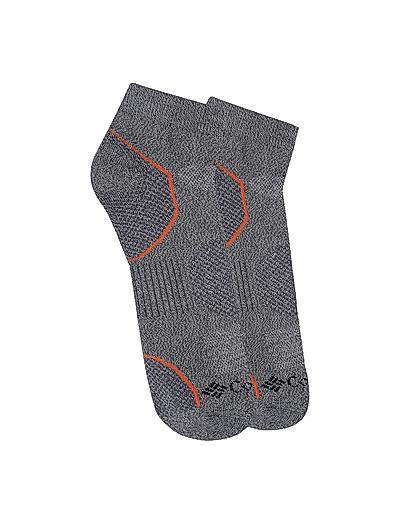 Columbia Men Grey Socks Mn Low Cut-Bal Pt (Pair of 2)