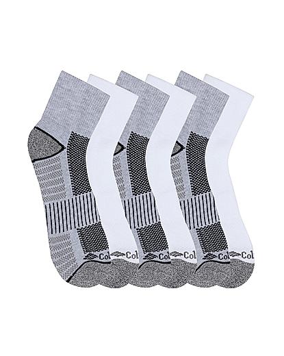 Columbia Men Grey Socks Mn Ns/Piq Ftbed (Pair of 6)