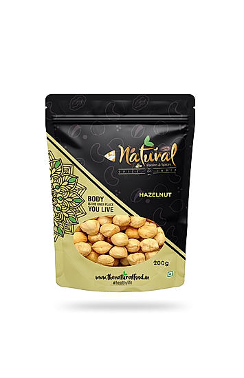 Hazelnut (Turkish) (200 gms of Premium Hazelnuts Powerful nuts) 