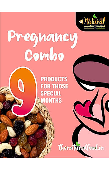 Pregnancy Combo - Walnuts(250g), Mamra Almond, Green Pista, Figs, Cashews W240, Blueberry, Apricot, Dates Safawi, Pumpkin Seeds & Detox Mix (Our Complimentry) 200 gms of each