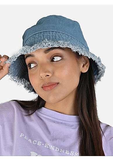 Women Denim Blue Summer Beach Hat