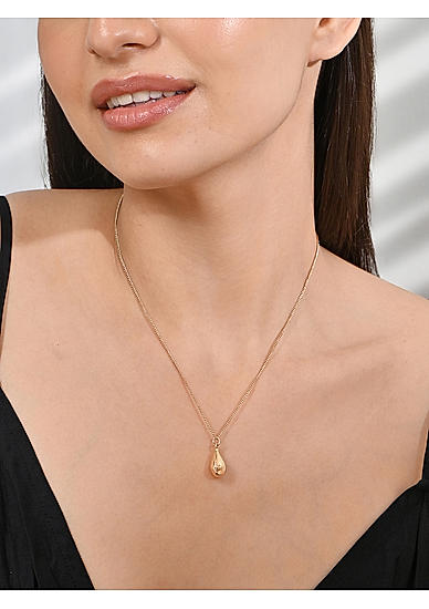 Toniq gold contemporary stylish beach women charm necklace