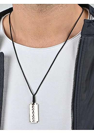 The Bro Code Silver Blade Pendant Neckalce chains For Men