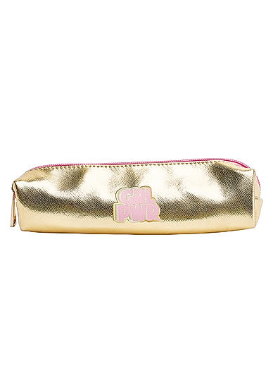 Gold Glitter Grl Pwr Pencil Case