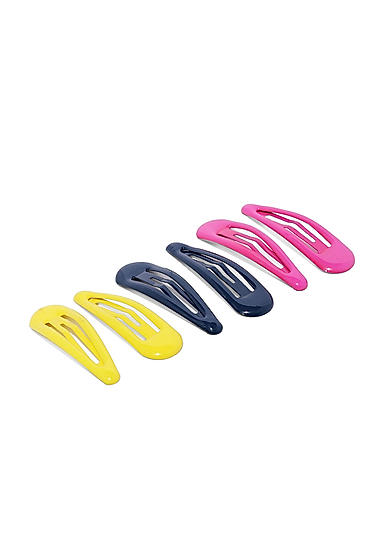 Set of 6 Tic-Tac Hair Clips