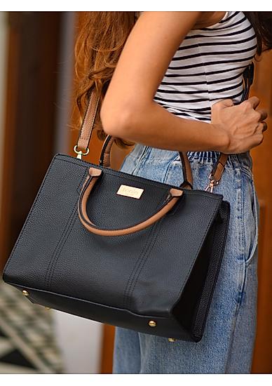 Toniq Black Stylish Women Hand Bags