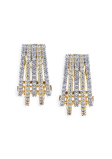 Amavi Alluring AD Embellished Stud Earrings For Women