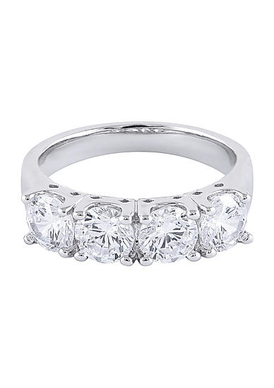 Amavi Spark Eternity AD Embellished Ring For Women