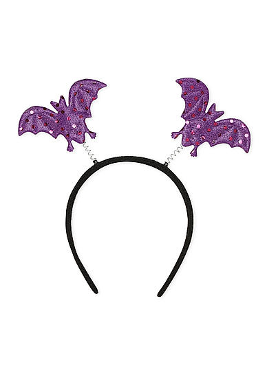 Halloween Black and Purple Bat Kids Hair Band 