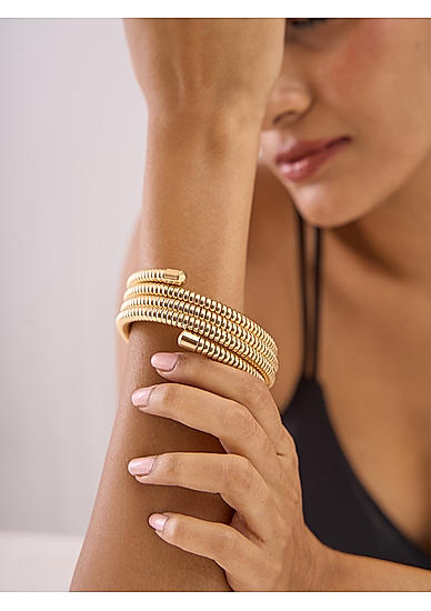 Gold Party  Spiral Wrapround Bracelet & Bangles