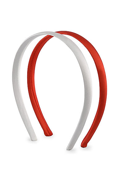 Set Of 2  Red and White HairBand 