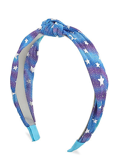 Toniq Take Me to the Stars Kids Navy Stylish Top Knot Hair Band For Kids, Girls and Children