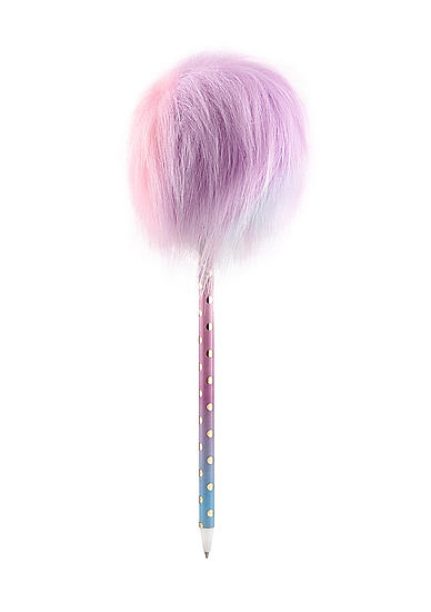 Toniq Kids Multicolor Ombre Fluffy Fur Pom Pom Fun Pen For Kids/Children/ Adults 