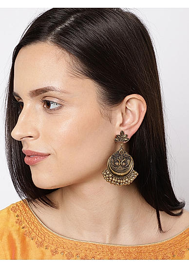 Gold-Toned Classic Drop Earrings