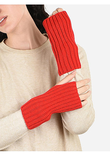 Toniq winter Touch Screen Delightful Red  Special Seasonal Wear Synthetic Wool Glove pair For Women 