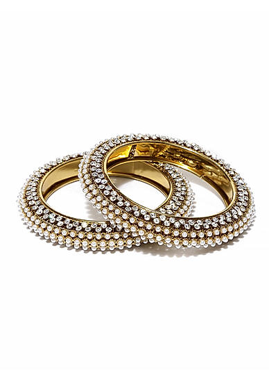 Gold-Plated  White Jewellery Set