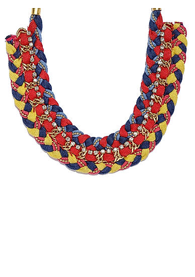 Multicolored Braided Necklace For Women