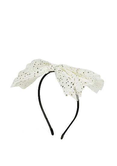 White Bow Headband For Girls