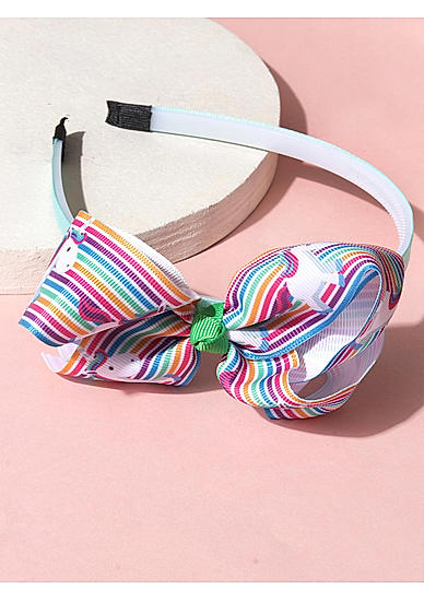 Set of 2 Multicolor Unicorn Floral Bow Hair Band 