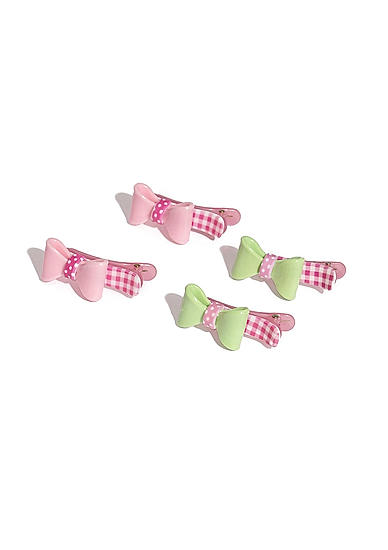 Set Of 4 Plastic Clips For Girls