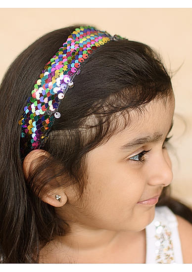 Kids Muliticolor Sparkle Hair Band For Girls.