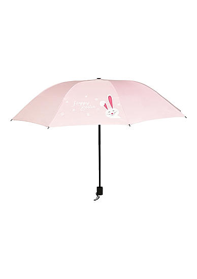 Pink Bunny Easter Printed Umbrella