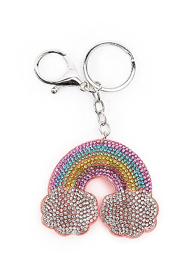 Colorful Rainbow Bling KeyChains.