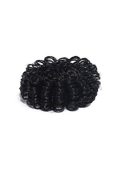 Black Frilly Rubber Band