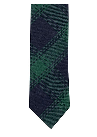 Green and Navy Checked Tie