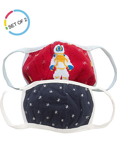Space Invaders Kids Face Mask- Set of 2 (3-6 years)