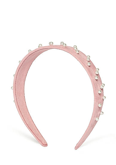 Pink Pearl Beaded Hairband