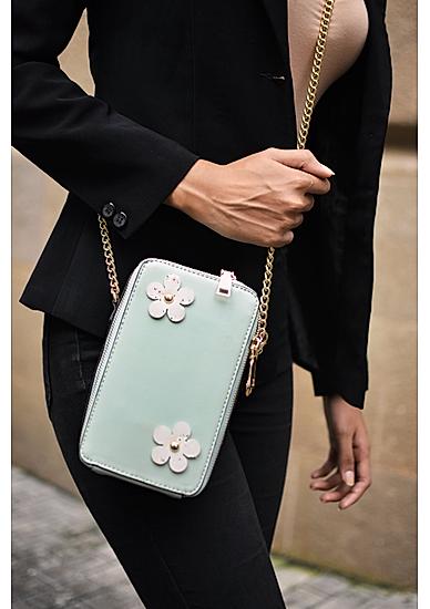 Bloom Floral Mint Sling Bag