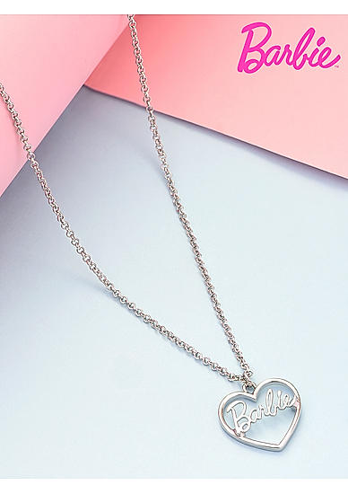 Barbie™ Limited Edition Stone Studded Heart Charm Link  Necklace